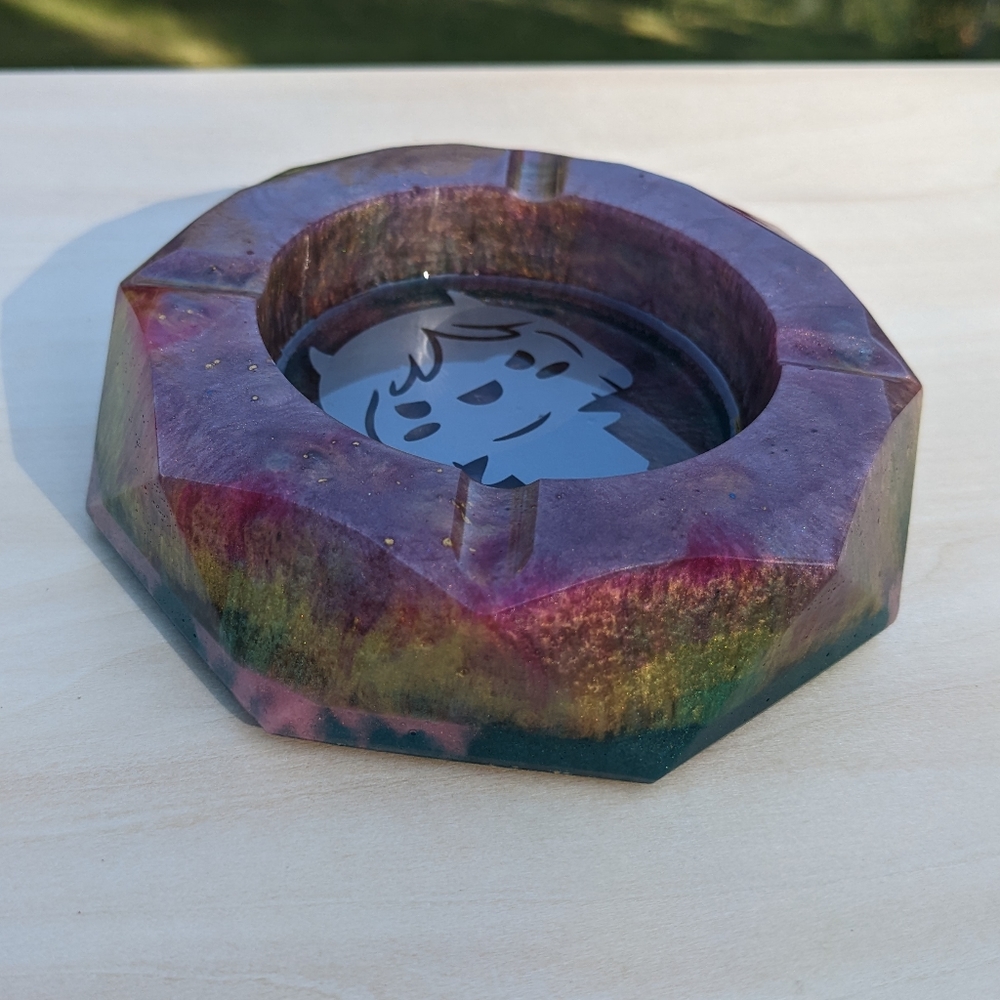 Devil Girl Sage Burn Bowl or Ashtray Handmade Resin Art Cute Goth Witchy - Picture 10 of 12